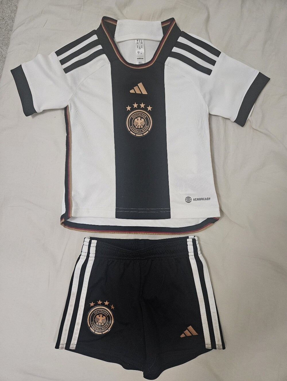 Adidas Germany Fifa World Cup Soccer Deutscher Fussball Deutschland Jersey 2t 92